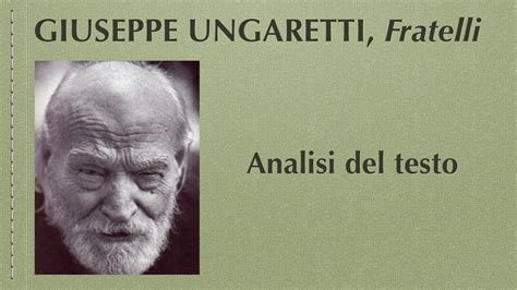 giuseppe ungaretti testo.